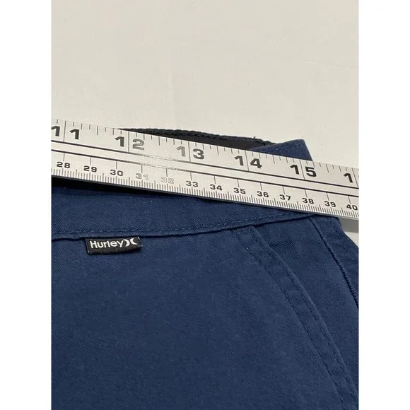 Hurley Men's Cotton Twill Walk Shorts Size 30 Navy Blue 10-Inch Inseam NWT - Picture 9 of 12